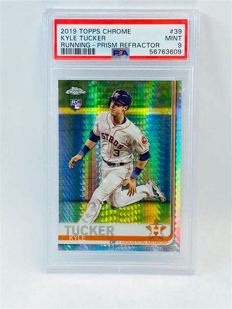 Topps Chrome Kyle Tucker Rc Running Prism Psa Ebay