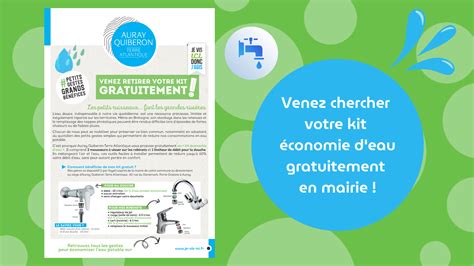 Kits économie deau Plumergat