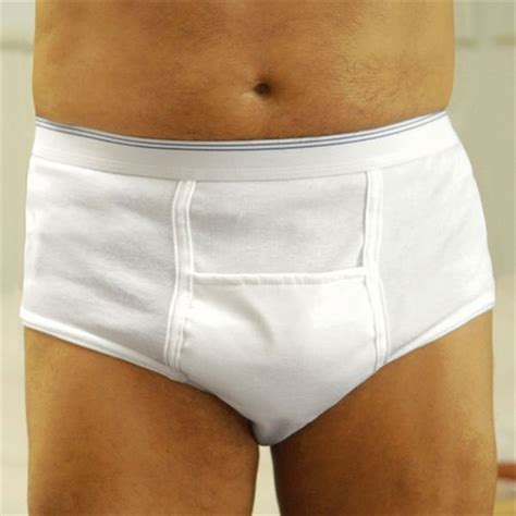 Slip Incontinence Homme Blanc Taille M Confort Vie