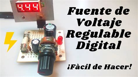 Fuente De Voltaje Regulable Digital F Cil De Hacer Youtube