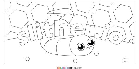 Slither Io Coloring Page Coloring Home