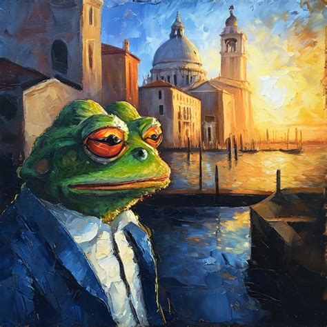 Pepe the Frog as a subject in a masterpiece reminiscent of L... by 방국봉 ...