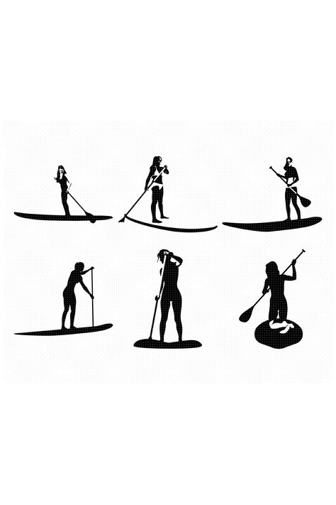 Paddleboarding Svg Paddle Board Clipart Paddleboard Surfing Png