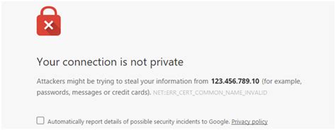 How To Fix Your Connection Is Not Private Error Voxfor