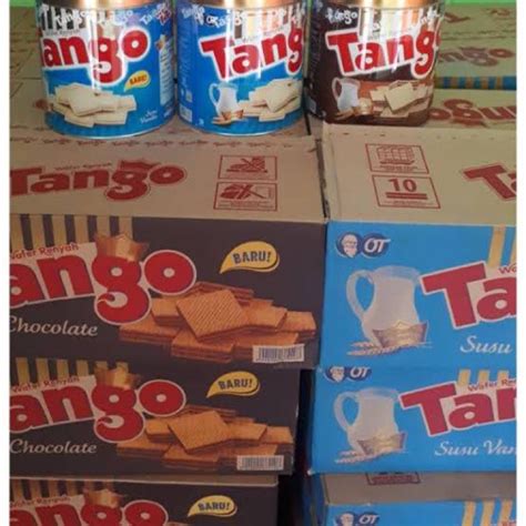 Jual Tango Wafer Coklat Vanila Dus Isi Toples Mitra Sehati