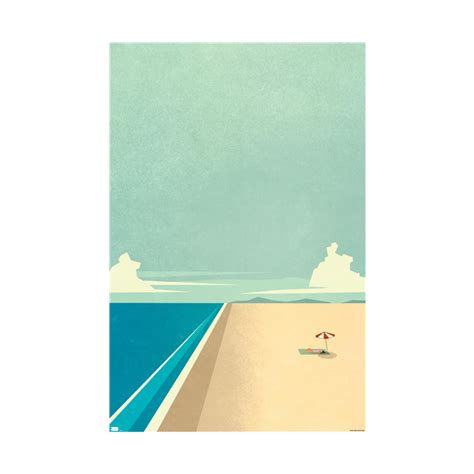 Trends International Art Deco Beach Wall Poster