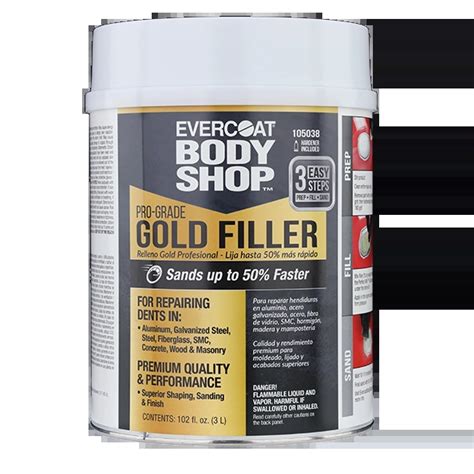 105038 Pro Grade Gold Body Filler Itw Evercoat Bodyshop