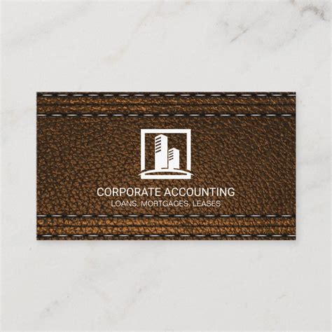 Leather Business Card | Zazzle