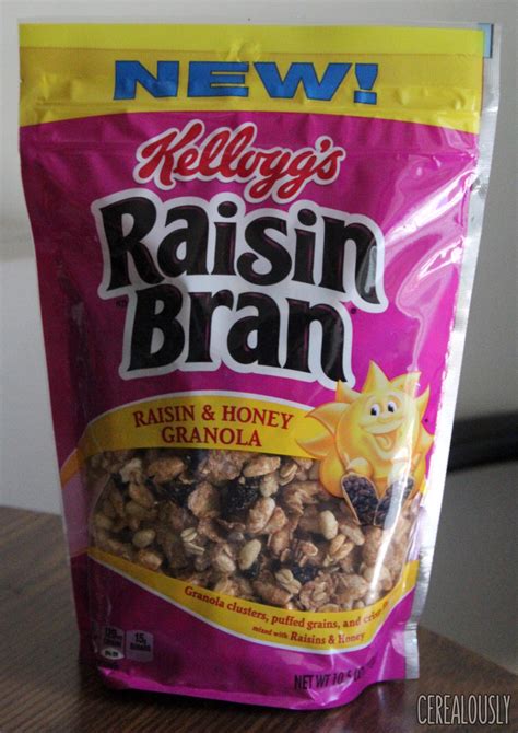 Review Kelloggs Raisin Bran Raisin And Honey Granola