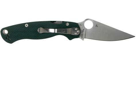 Spyderco Paramilitary 2 CPM S45VN C81GPFGR2 Forest Green Sprint Run pocket knife ...