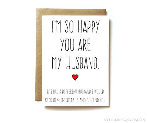 Funny Anniversary Card for Husband Husband Love Card - Etsy | Funny anniversary cards ...