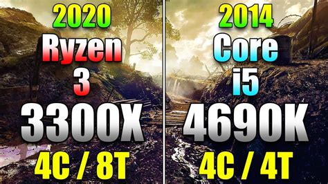 Ryzen 3 3300x Vs Core I5 4690k Pc Gameplay Tested Youtube