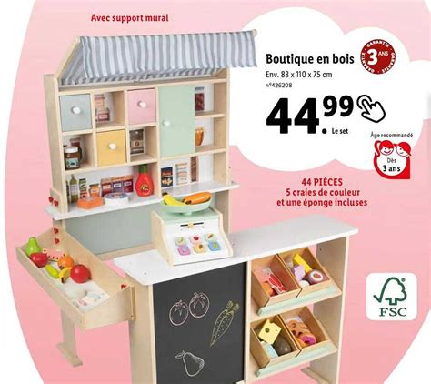 Promo Boutique En Bois Chez Lidl Icatalogue Fr