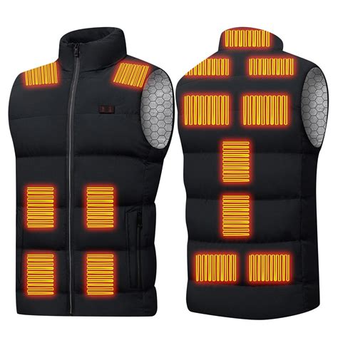 Aompmsdx Winter Loose Heated Vest Unisex Heated Apparel Lightweight Usb