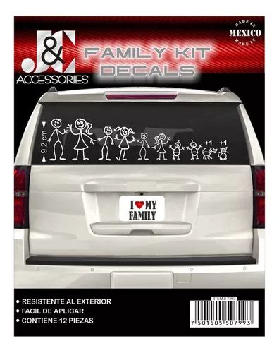 Calcomania Sticker Familia Vinil Blanco Para Autos En Venta En