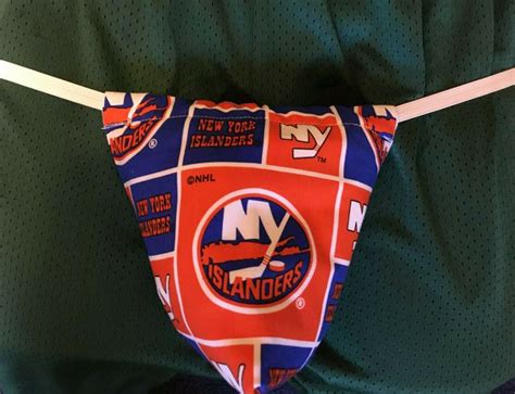 New Mens NEW YORK ISLANDERS NY NHL Hockey Gstring Thong Male Lingerie Underwear Underwear