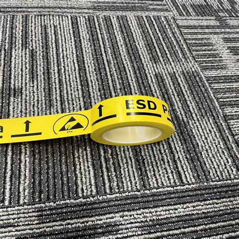 Anti Static Pvc Tape For Floor Marking With Esd Logo China Anti