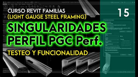 Curso REVIT Familias Light Steel Framing Video 15