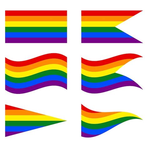 Premium Vector Pride Lgbt Element Clip Art Colorful Rainbow Lgbtq