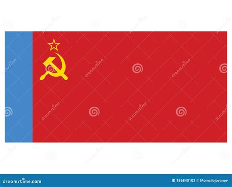 Flag Of The Russian Soviet Federative Socialist Republic Stock Vector