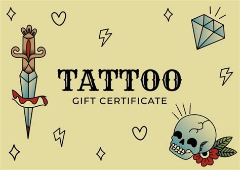 Customiza Este Dise O De Vale De Regalo Para Tatuaje Old School Con