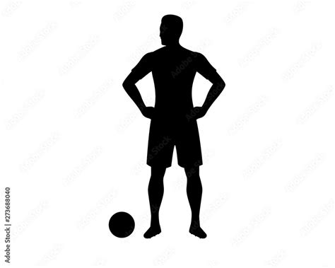 Football Player Silhouette Creative Illustration Vector Of Graphic