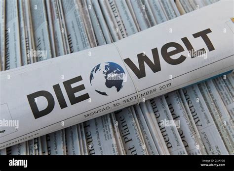 Daily Newspaper Die Welt Stock Photo Alamy