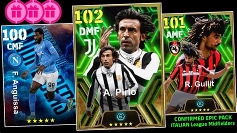 Monday Upcoming Confirmed Italian League Midfielders EPIC PACK In