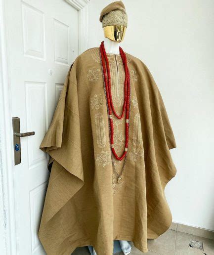 Shop Champagne Gold Aso Oke Regal Agbada Dashiki Sokoto Deji And Kola