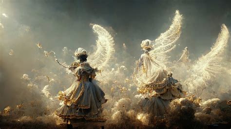 Angels Dancing In Heaven Digital Art By Iveta Mlynekova Pixels