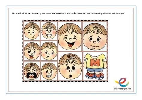 La Inteligencia Emocional Fichas Para Infantil