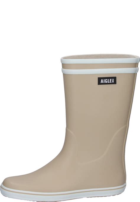 Rubber Boot Malouine Beige From Aigle Sailing Boot