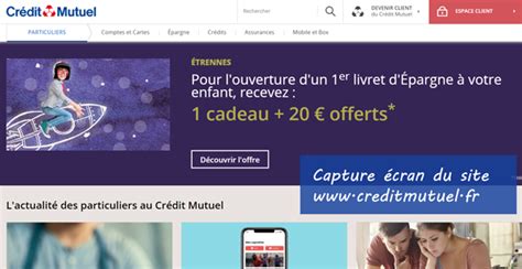 CMUT DIRECT Particulier Mon compte Crédit Mutuel sur creditmutuel fr