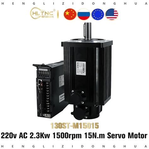 130st M15015 220v 380v 2 3kw Ac Servo Motor 2300w 1500rpm 15nm Single