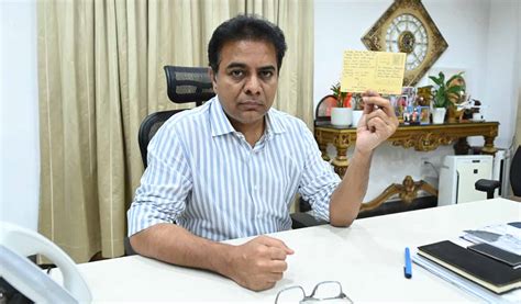 KTR Sends Postcard To PM Modi To Roll Back GST On Handloom Products