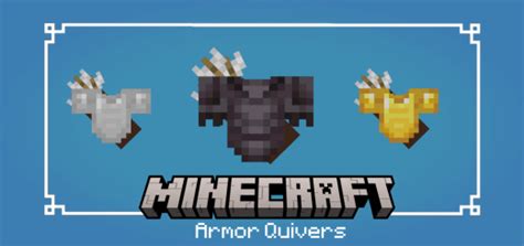 Armor Quivers Minecraft Texture Pack Addon