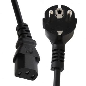 EURO Schuko Plug Power Cord To IEC C13 Plug Lead Cable 1 8m 2m