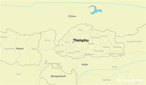 Where Is Thimphu Bhutan Thimphu Thimphu Map