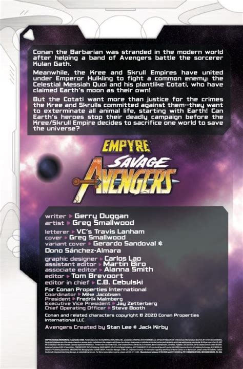 Marvel Comics Empyre Savage Avengers Preview