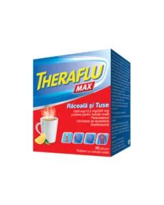 Theraflu Max Raceala Si Tuse 1000mg 12 2mg 200mg 10plicuri