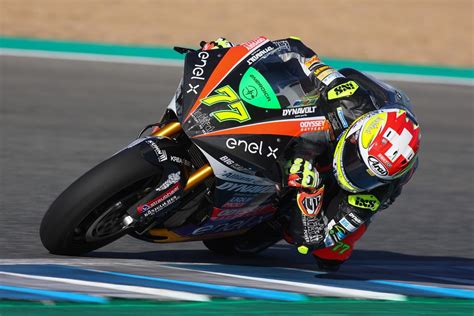 Aegerter finaliza en cabeza el primer día de Test Oficial de MotoE en