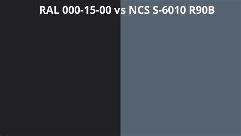 Ral 000 15 00 Vs Ncs S 6010 R90b Ral Colour Chart Uk