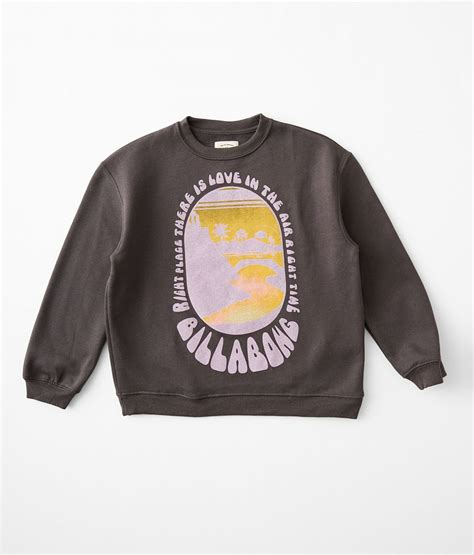 Girls Billabong Love In The Air Pullover Girls Sweatshirts In Off