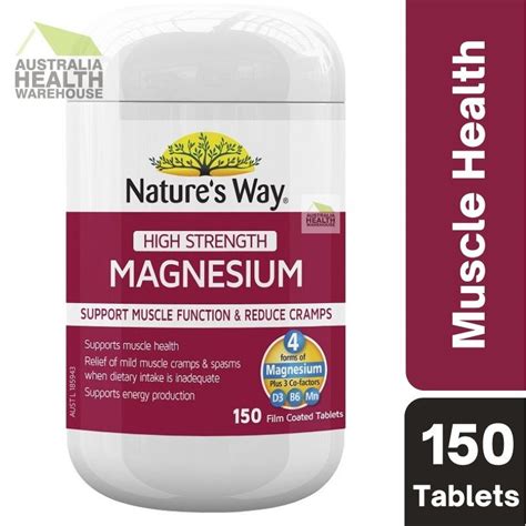 Expiry Nature S Way High Strength Magnesium Tablets