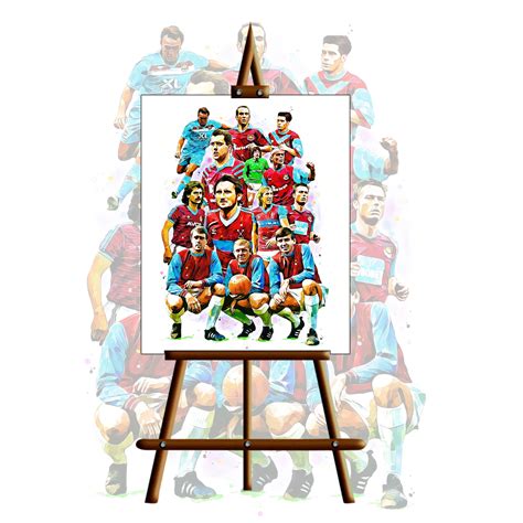 West Ham United Legends Artistic Canvas Design West Ham - Etsy UK