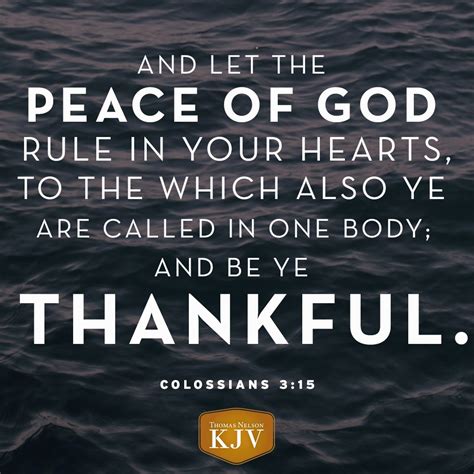 KJV Verse Of The Day Colossians 3 15