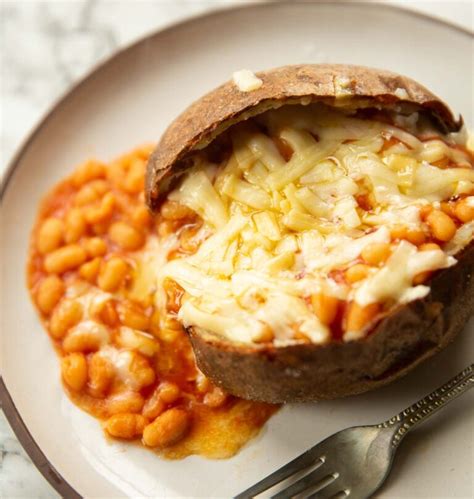 Jacket Potato with Beans & Cheese | Don't Go Bacon My Heart