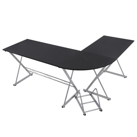 Meuble Informatique D Angle Noir Forme De L Bureau Informatique Table D