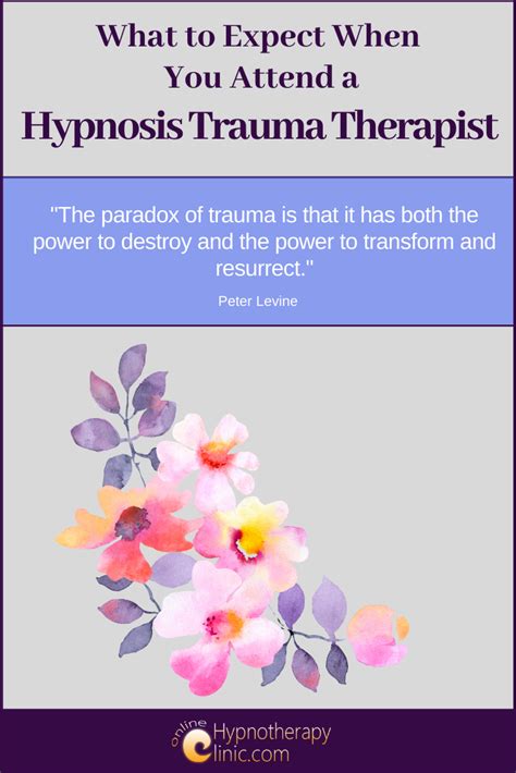 A Hypnosis Trauma Therapist What To Expect