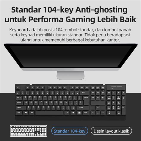 Jual Hot Basike Keyboard Mouse Wireless Portable Gaming Mechanical